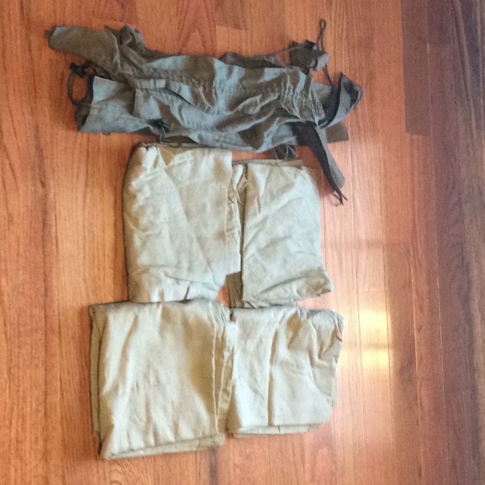 4 panal curtains with tie backs